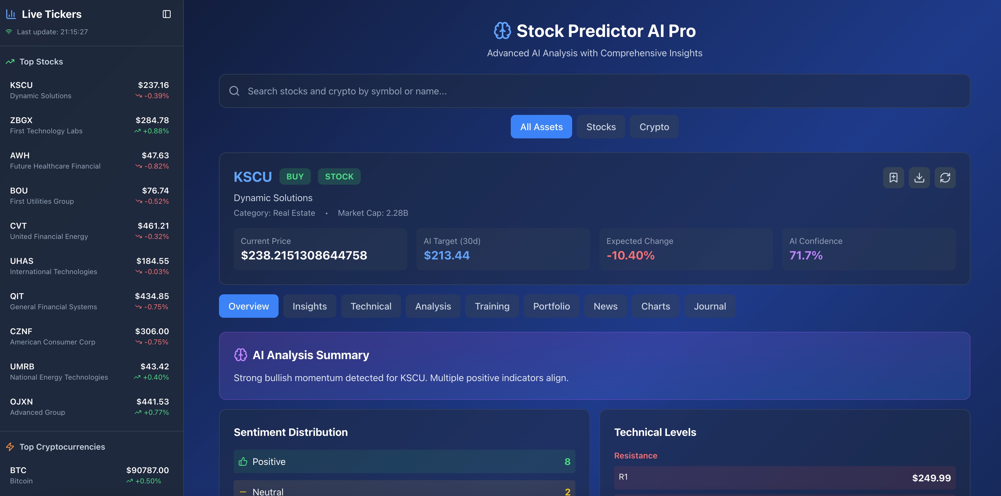 Market RBK homepage screenshot