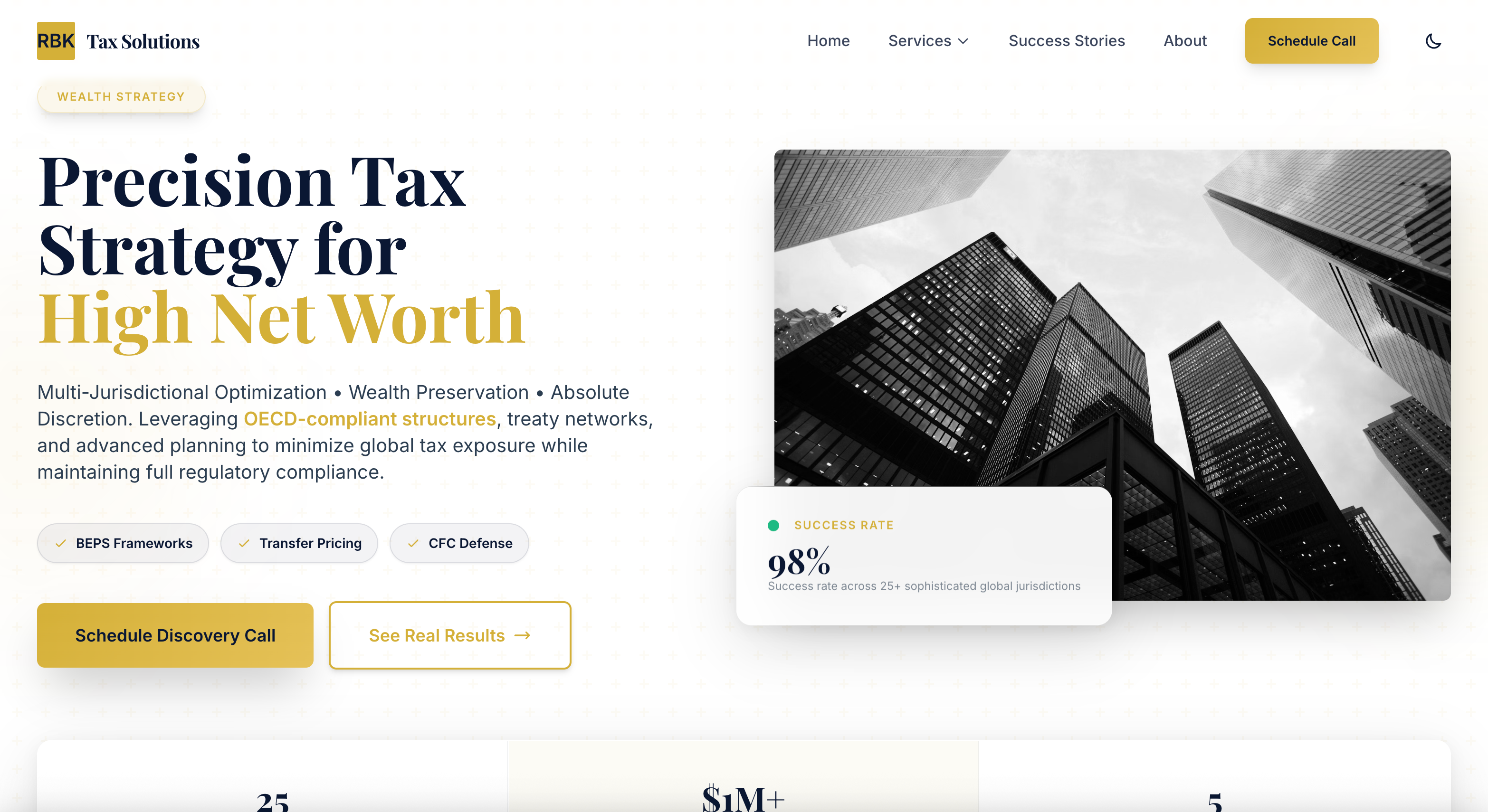 Tax RBK homepage screenshot